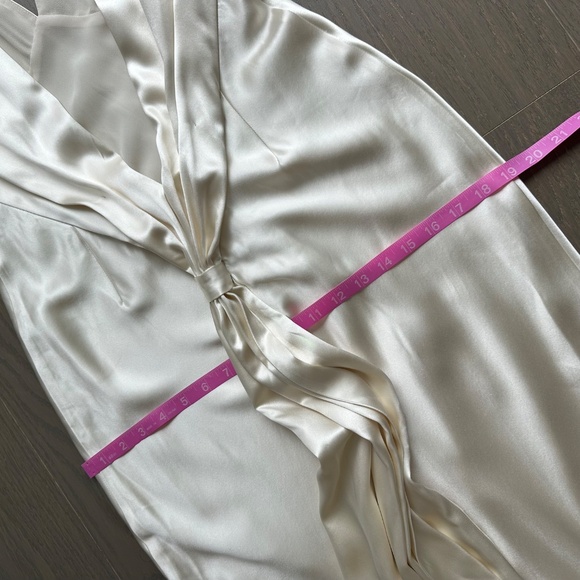 Reformation Margot Wedding Dress Gown Silk Satin Ivory Mermaid Train With Tags 0 - Picture 15 of 16